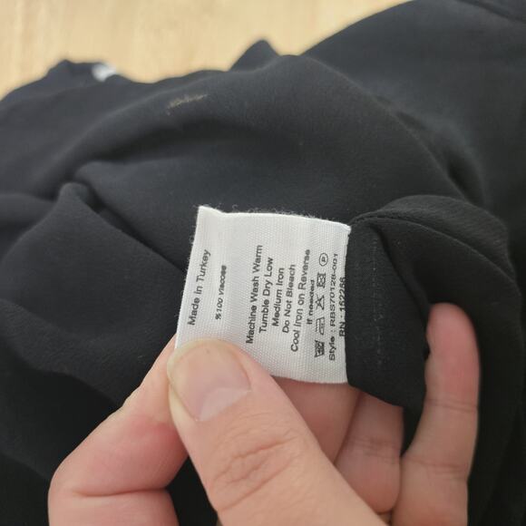 Avec Les Filles Dress Womens Small Black Sleeveless‎ Midi Button Side Slip Tank - Picture 4 of 9